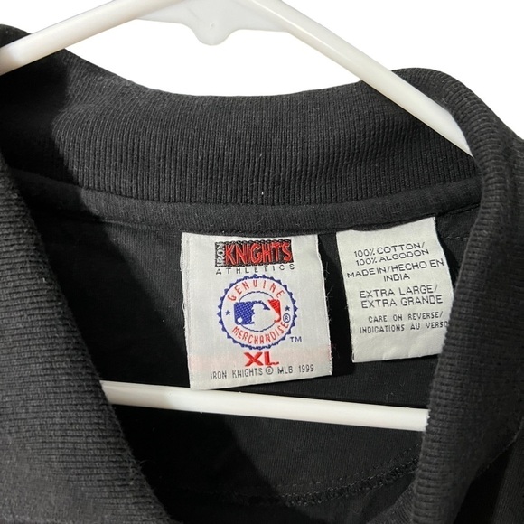 Colorado Rockies Knight Apparel Black And Purple Short Sleeve Polo Shirt - Picture 5 of 6